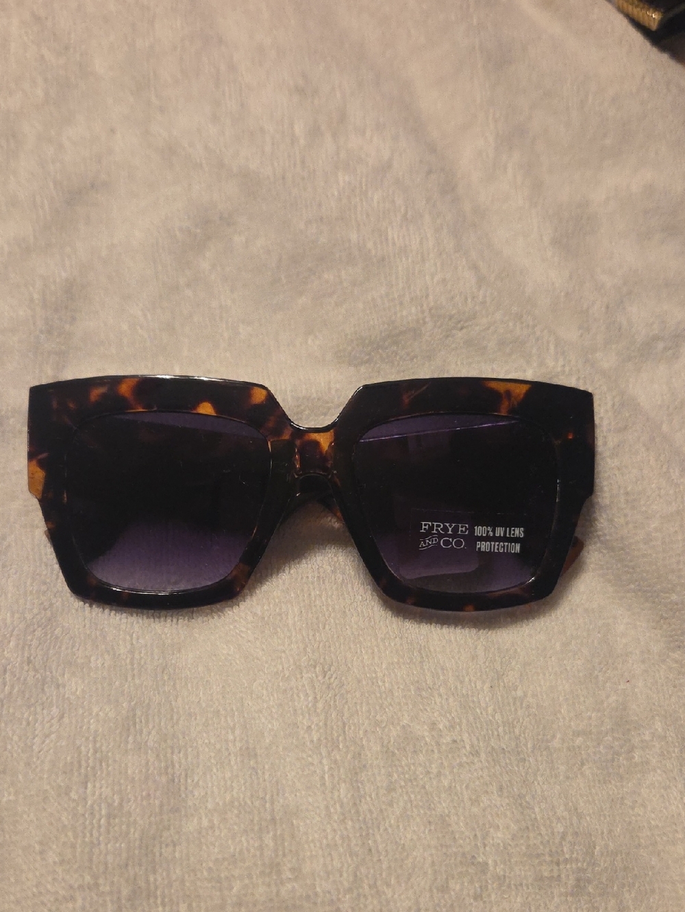 Frye Tortoiseshell Square Sunglasses - Dark Brown Frames
